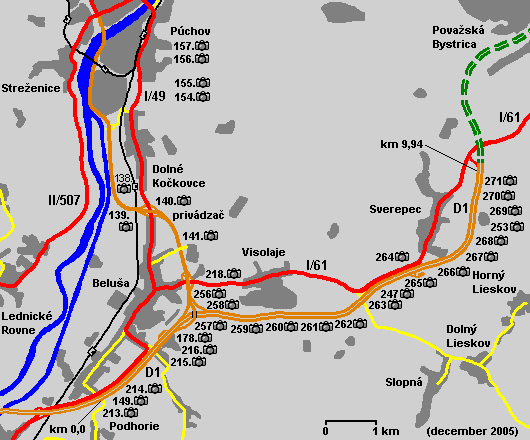 Ladce-Sverepec - map